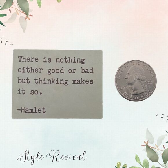 🎉 10/$10 Stickers - Inspiring Celebrity Quote Waterproof Decals - Hamlet - Picture 2 of 2